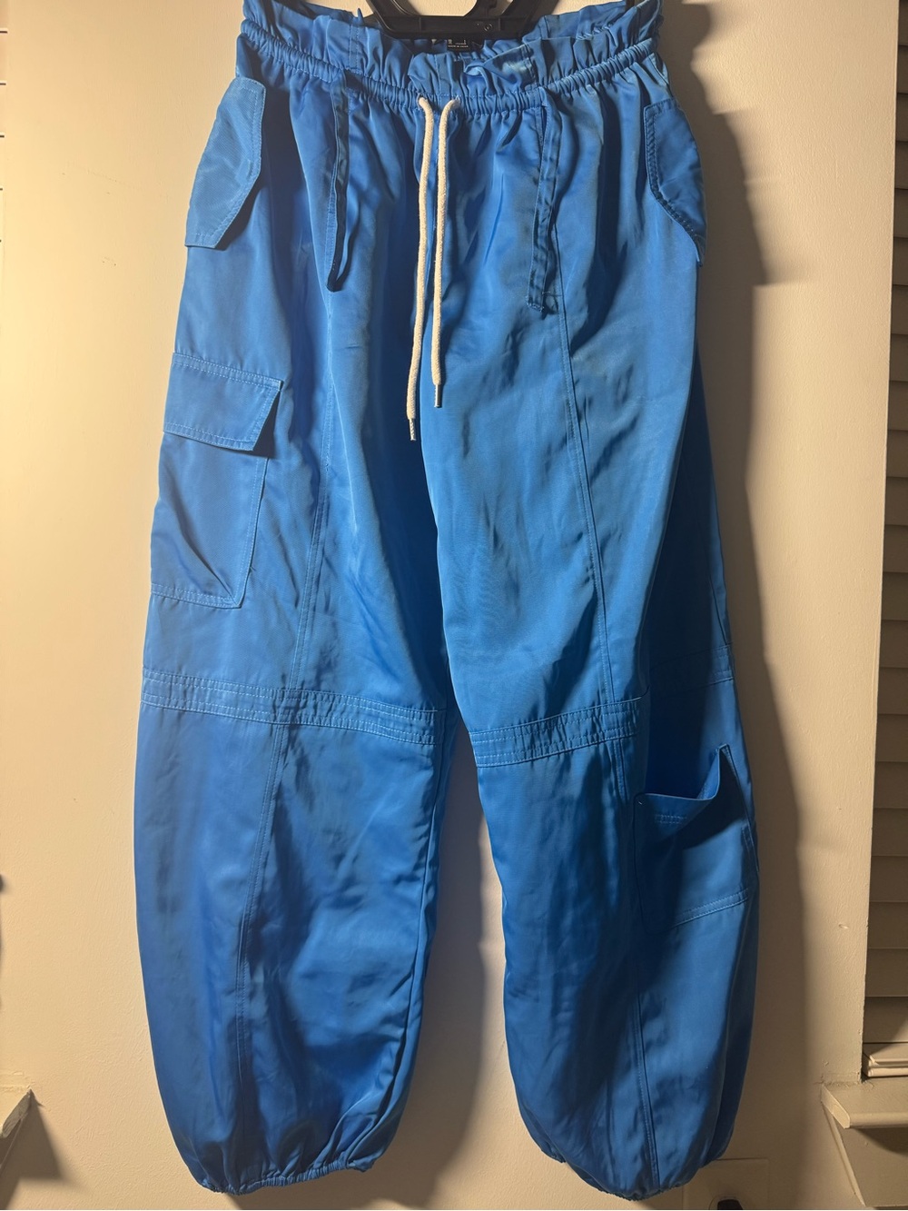 Forever 21 Bright Blue Cargo Jogger Pants